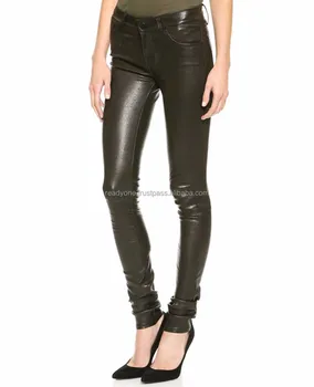 lambskin leather trousers
