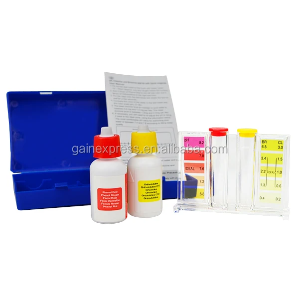 Water Ph Tester Quality Pool Cl2 Test Kit Chlorine Hydrotools