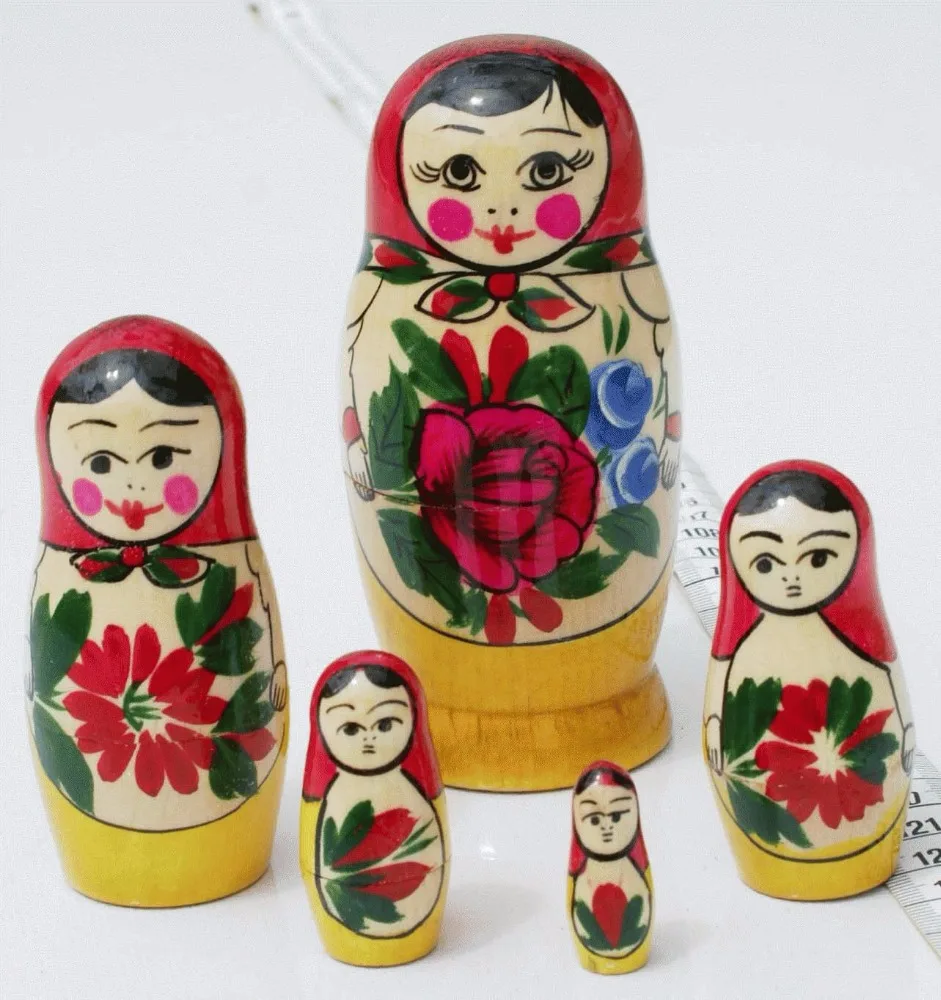 Матрешка Семеновская пять кукол