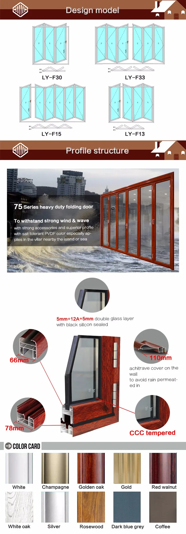 Balcony Pvc Folding Door Prices,Double Glazing Glass Doors,Exterior