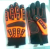 nylon liner dipping black nitrile gloves with TPR chips on back