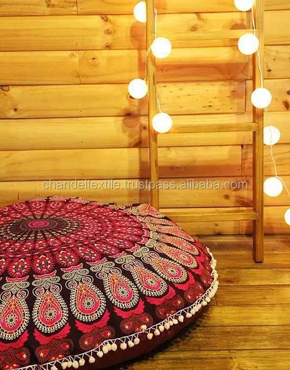Mandala Tapestry Cushion Cover Boho Floor Pillow Bohemian Floor