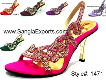 2015 Wholesale Ladies Bridal Sandals Pakistani Indian Fashion