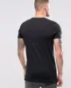 Long line Muscle T-Shirt With Side Zips In Black Golf Shirts For Men Polo 100% Cotton Polo Shirts Wholesale Apparel