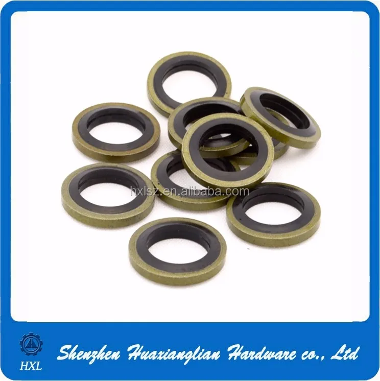 Self Centering Metal Rubber Bonded Drain Plug O Ring Bonded Seal Washer