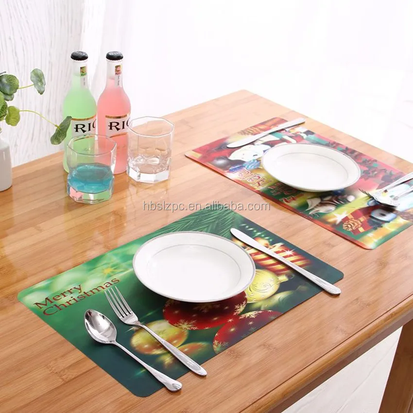 Eco Friendly And Waterproof Custom Plastic Placemats Wholesale Round