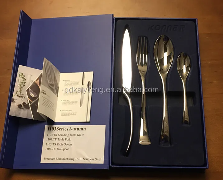 Luxury Custom Cutlery Set Gift Box For 24 Pcs,48pcs,68 Pcs,Etc Buy