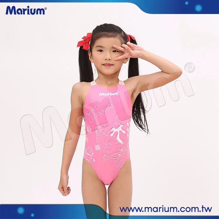 girls pink swimsuit