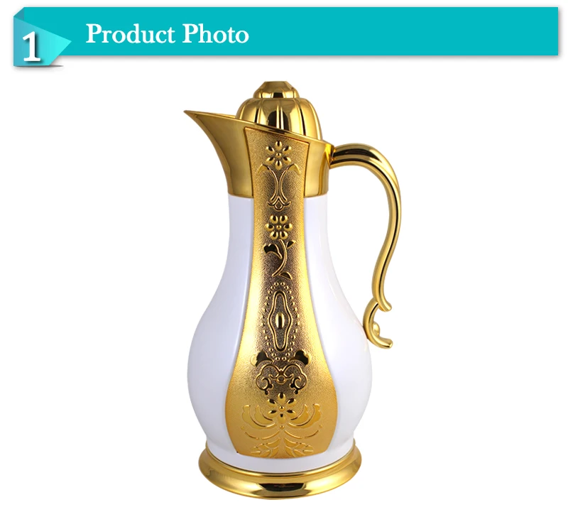 Luxury Abs Chromed Pink Glass Refill Arabic Style Tea Thermos Jug Buy