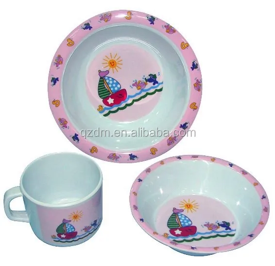 Food Grade Melamine Dinnerware For Girls And Boys