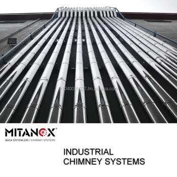 Industrial Building Chimney System For Big Project Stainless Steel