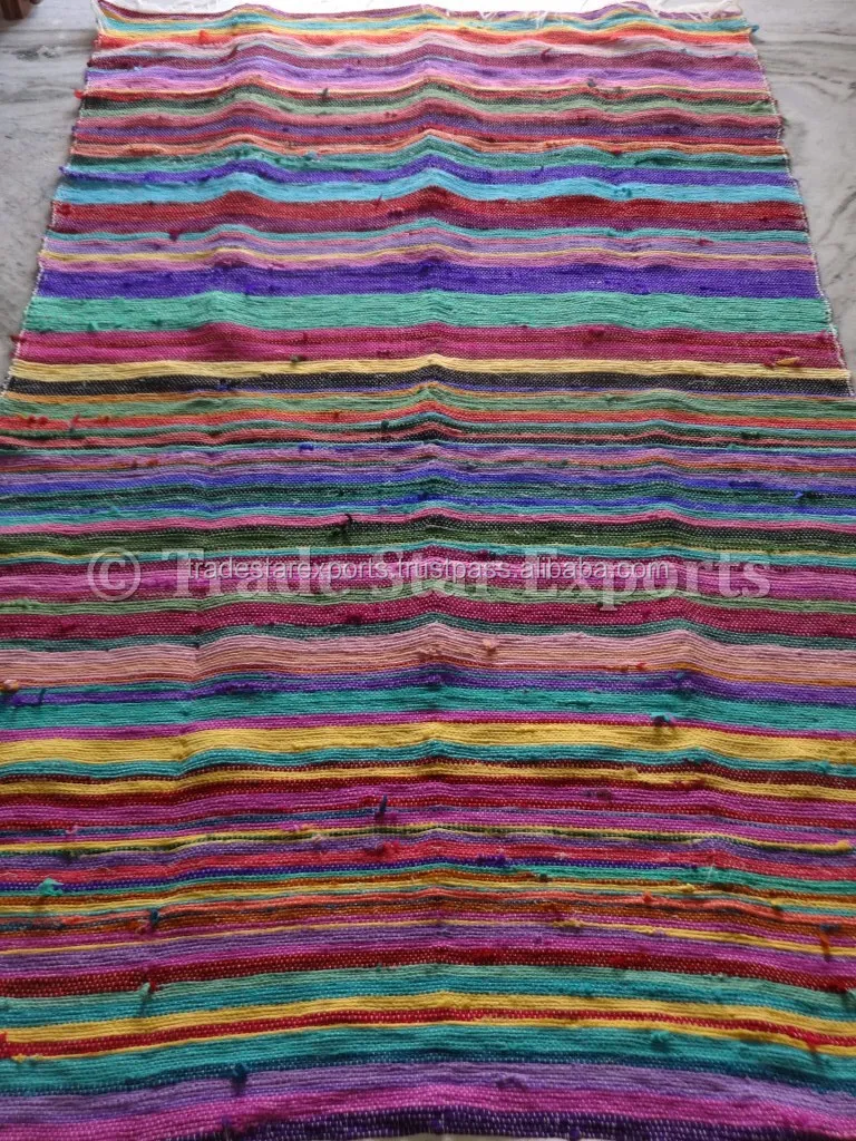Indian Dhurrie Rugs Carpets Handloom Art Carpet Handmade Vintage Indian Dhurrie Rugs Carpets Handloom Art Carpet Handmade Vintage Chindi Rag Rug