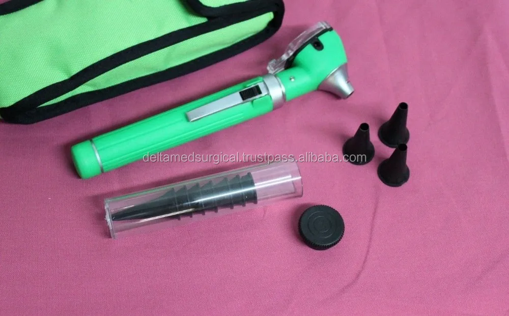 Fiber Optic Otoscope Ophthalmoscope Ophthalmoscope Ent Diagnostic Examination Set Buy Blue