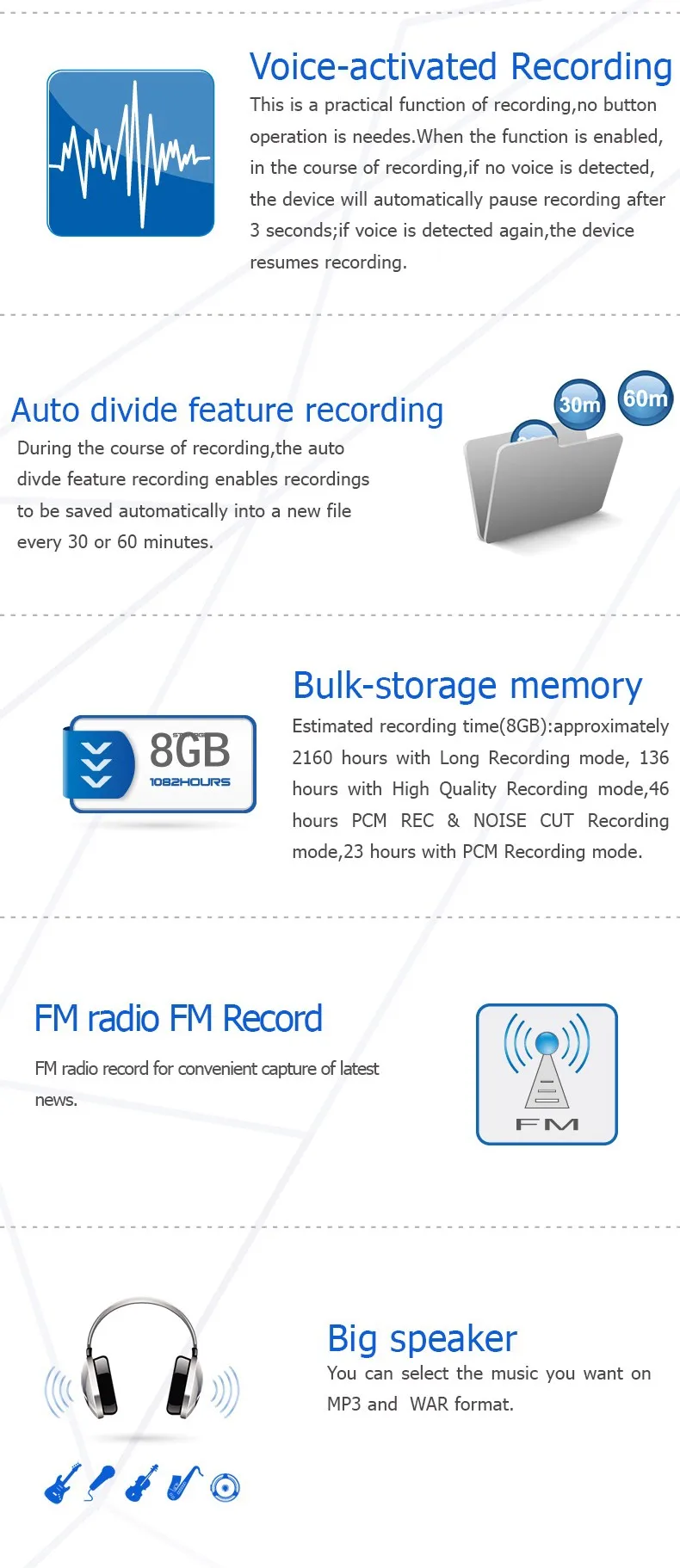 PHILIPS wholesale bulk promotional voice recorder as gift for kids