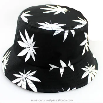 black and white camo bucket hat