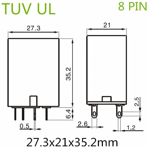 8 Pin 5a 220vac Coil Voltage My2nj Hh52pl Relay Buy 8 Pin 5a 220vac