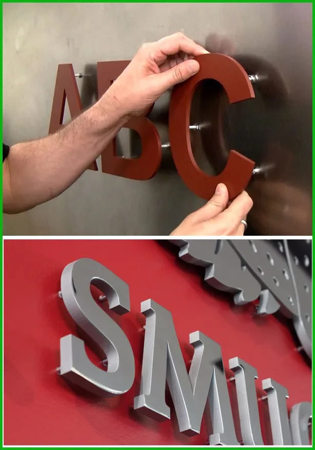 Pdl Office Built Up Wall Mounted Letters Sign,Metal Letters Wall