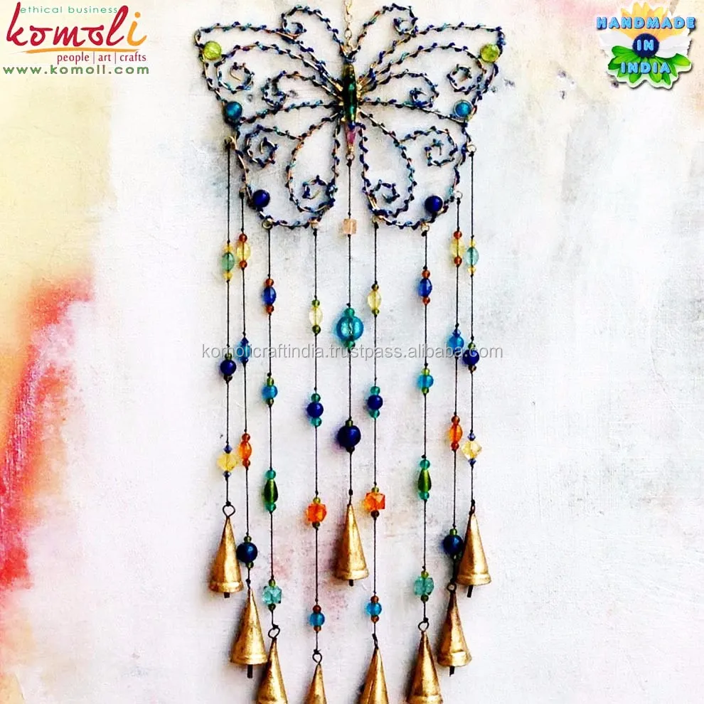 Butterfly design beads wrapped windchimes Komoli-49120-ML (3).jpg