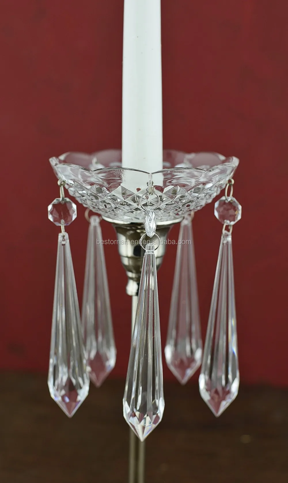 Crystal Bowl Chandelier Lamp Bobeche With Crystal Drop/octagon Buy
