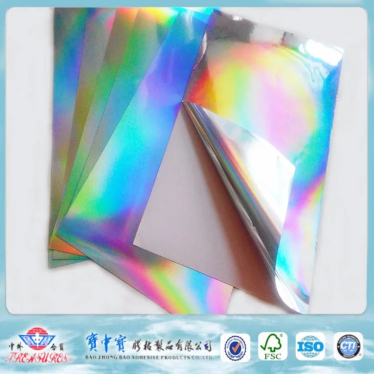 Hologram Paper Self Adhesive Holographic Film Roll - Buy Self Adhesive ...