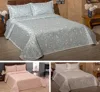 New Luxury Double Bedspread Throw, Different Colours with Two Pillow Cases/Shams