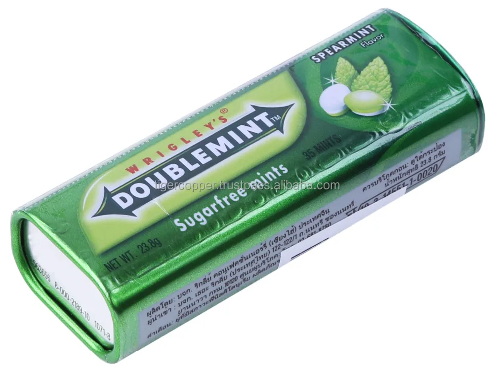 spearmint flavor sugarfree mints tin 23.8g (35 mints)