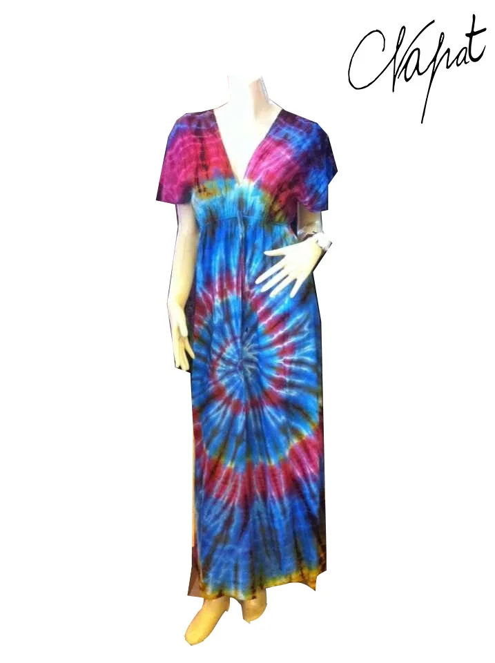 tie dye boho dress