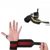 CrossFit Wrist Wraps With Red And Yellow Strips