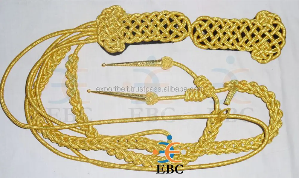 Army Dress Aiguillette Uniform Silver With Blue Aiguillettes Uniform 