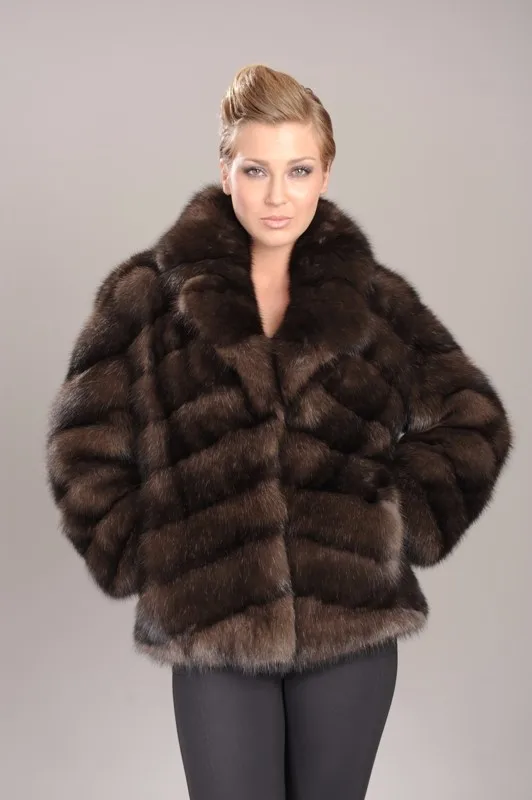 sable fur collar