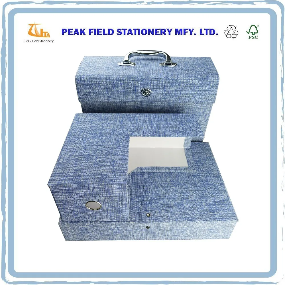 blue fabric magazine holder .9