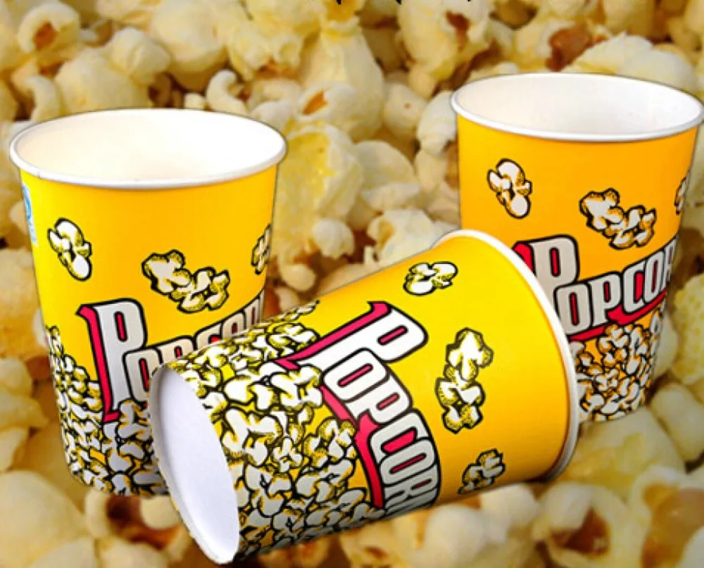 Disposable Movie Theatre Pe Coated Popcorn Buckets Buy Popcorn
