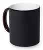 Sublimation Blank Color Changing Magic Matt Black Ceramic Mugs