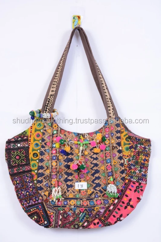 Buy Unique Indian Banjara Handbag Vintage Embroidered Tribal Bag In Wholesale Prices - Buy ...