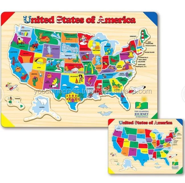 Usa Map Jigsaw Puzzle Wooden Jigsaw Puzzles Buy World Map Jigsaw