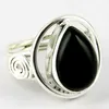 Black Fashionable Ever Look Black Onyx Silver Ring Jewelry, 925 Sterling Silver Ring 2016 Design