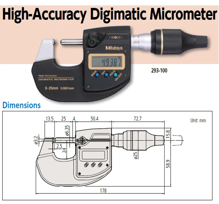 Durable And Highlyefficient Coating Thickness Gauge Mitutoyo Digimatic