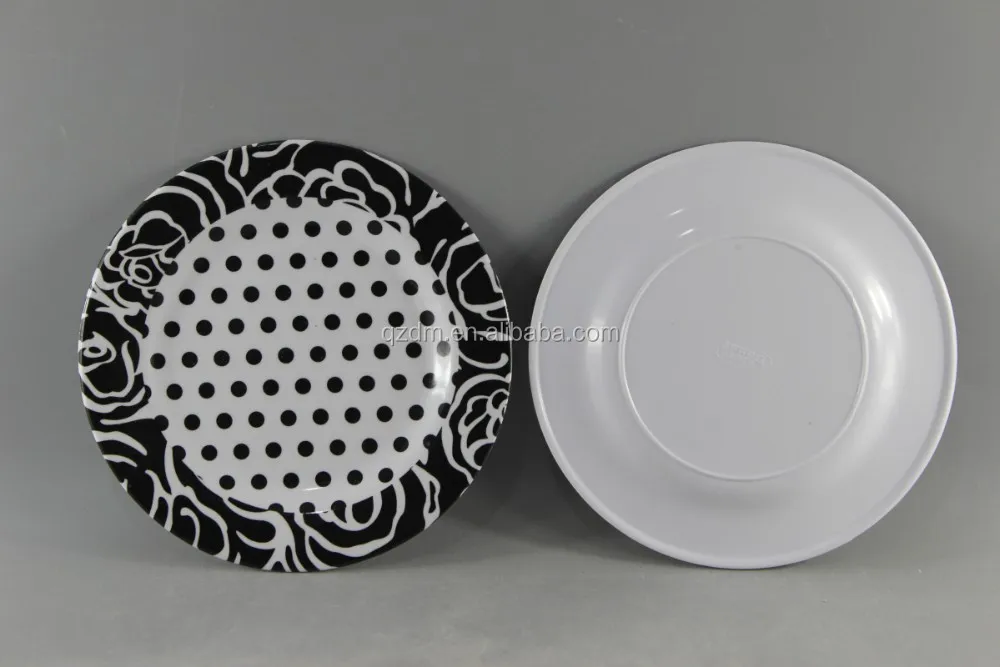 Japanese Style Melamine Round Dish 8 Inch