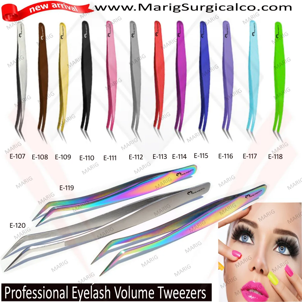 New Custem Brand Tweezers Sand Blasted With Tip Polish Tweezesr All