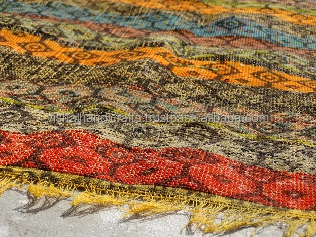 Vishal Handicraft-73x39 Indischen Design Woven FringeThrow ...