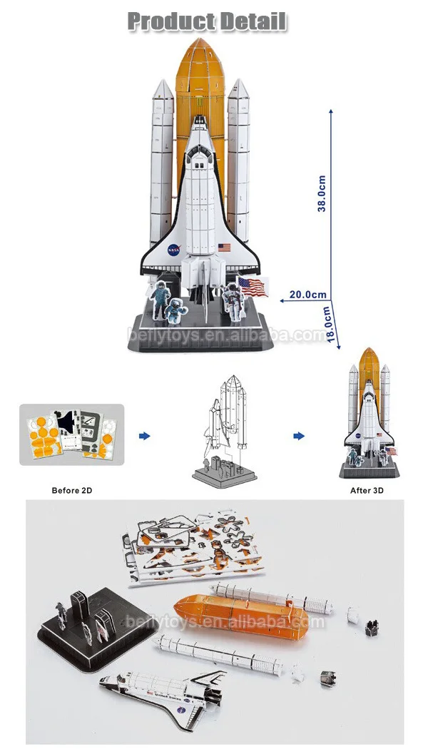 Cheatwell Build-It 3D Space Shuttle Discovery 