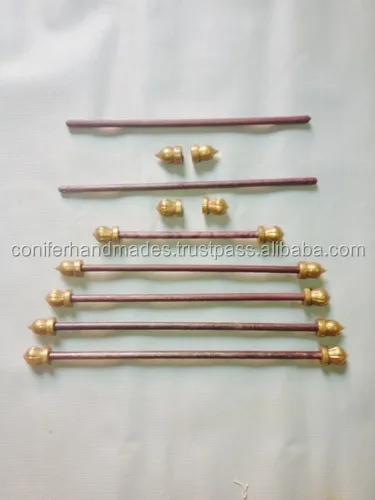 Plastic Scroll Rods In Gold Colours Available In Assorted Sizes For