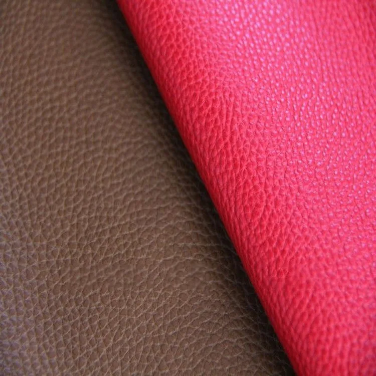 Embossed Pu Synthetic Leather With Woven Backing For Belt Bags Shoes
