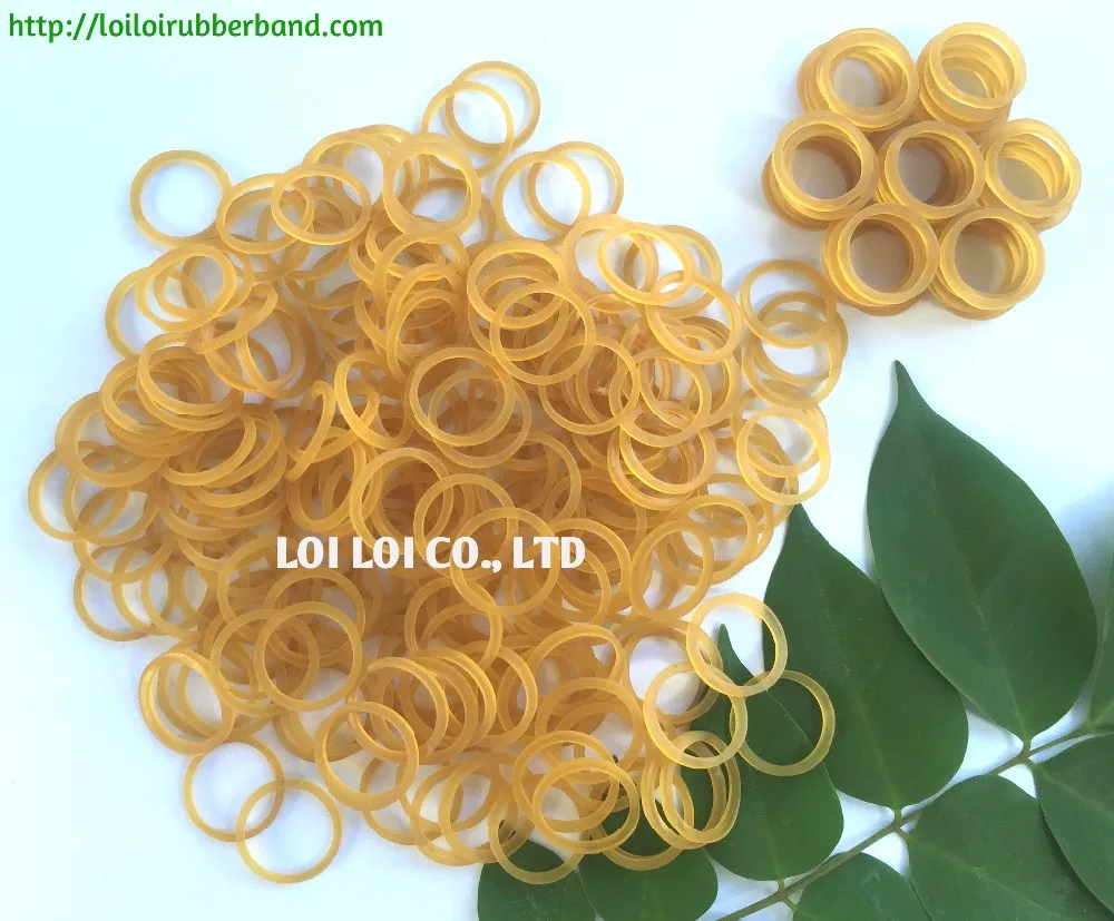 25mm Small Rubber Bands Wholesale White Color Rubber Bands Small Size