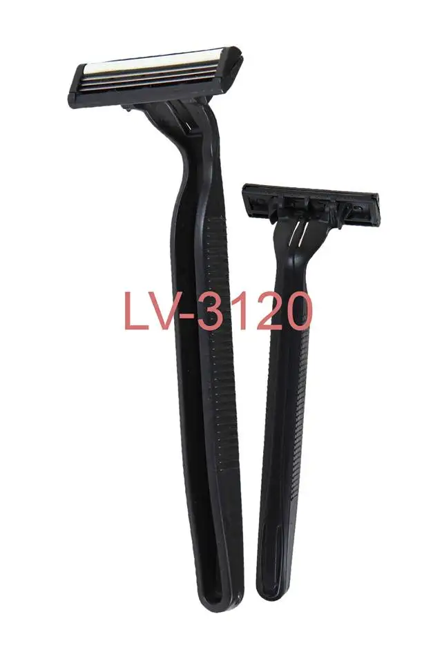 Triple Blade Disposable Razor With Plastic Handleadvanced Stainless