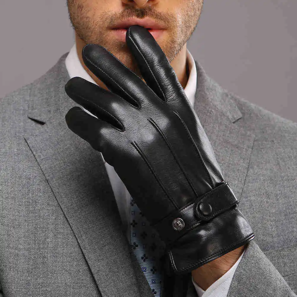 mens designer leather gloves