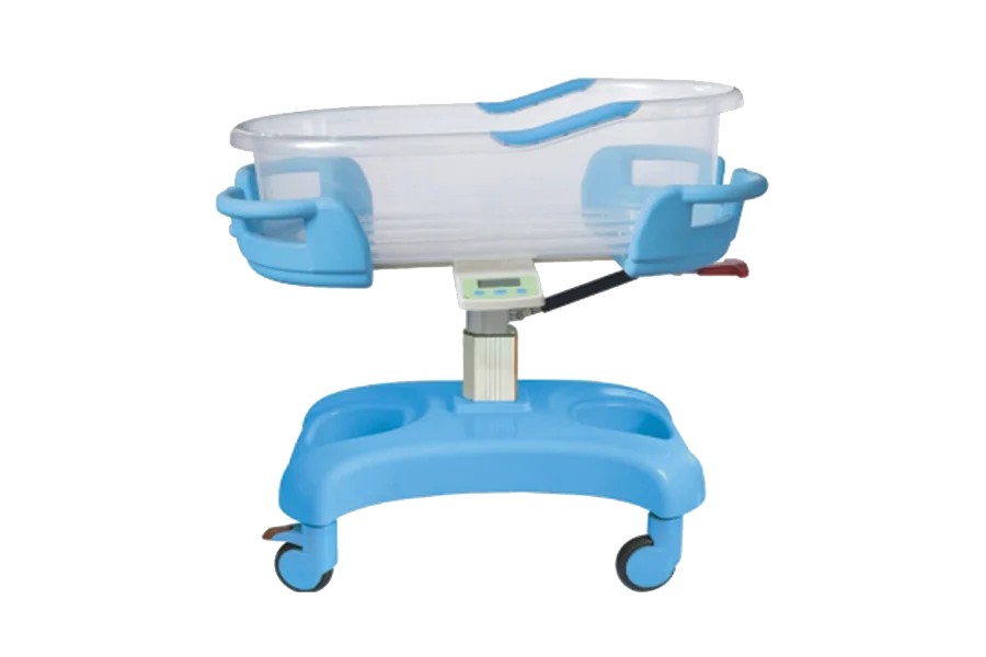 Infant Plastic Pink Baby Doll Bed Cart hospital Beds wheels baby hospital bed for sale