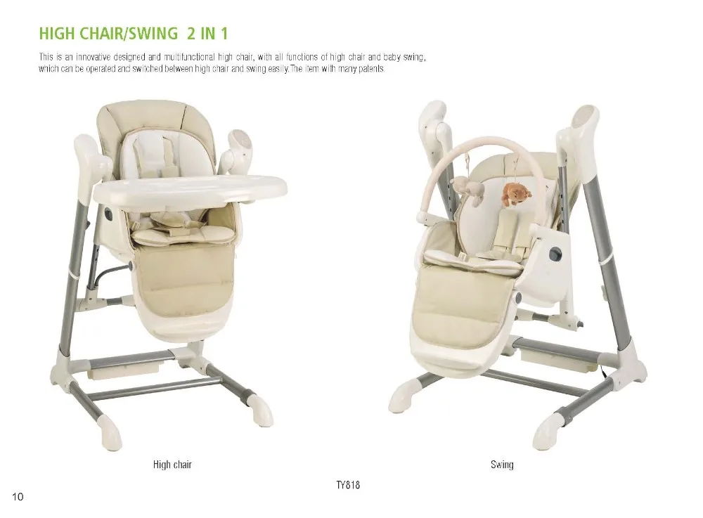 swing to high chair 2 in 1