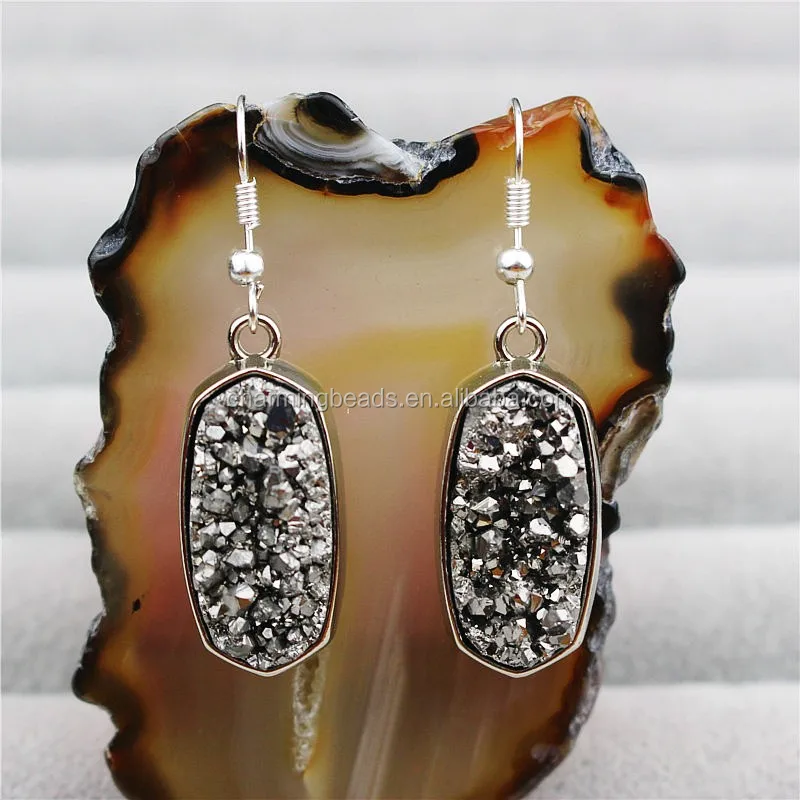 CH-MAE0073 Fashion Pave diamond gemstone stud earring,jewelry stone earring wholesale,natural stone earring,charming earrings