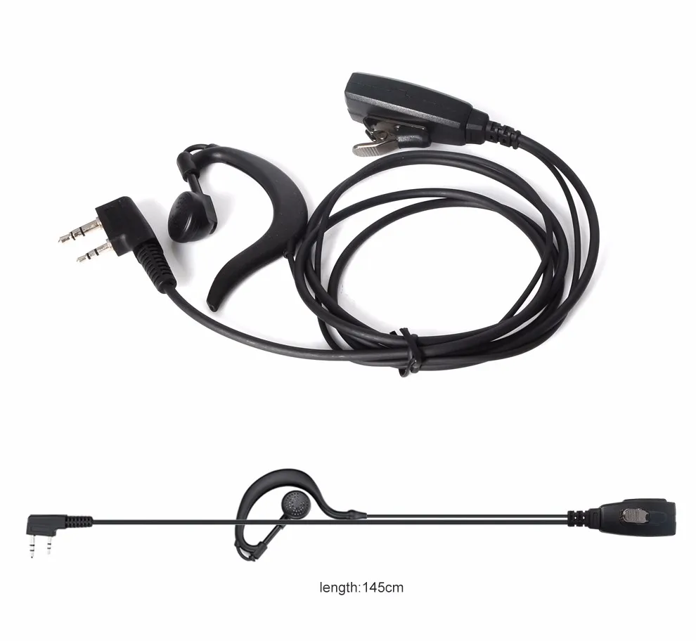 Two way Radio Headphones 3.5mm 2Pin KType Walkie Talkie earphone